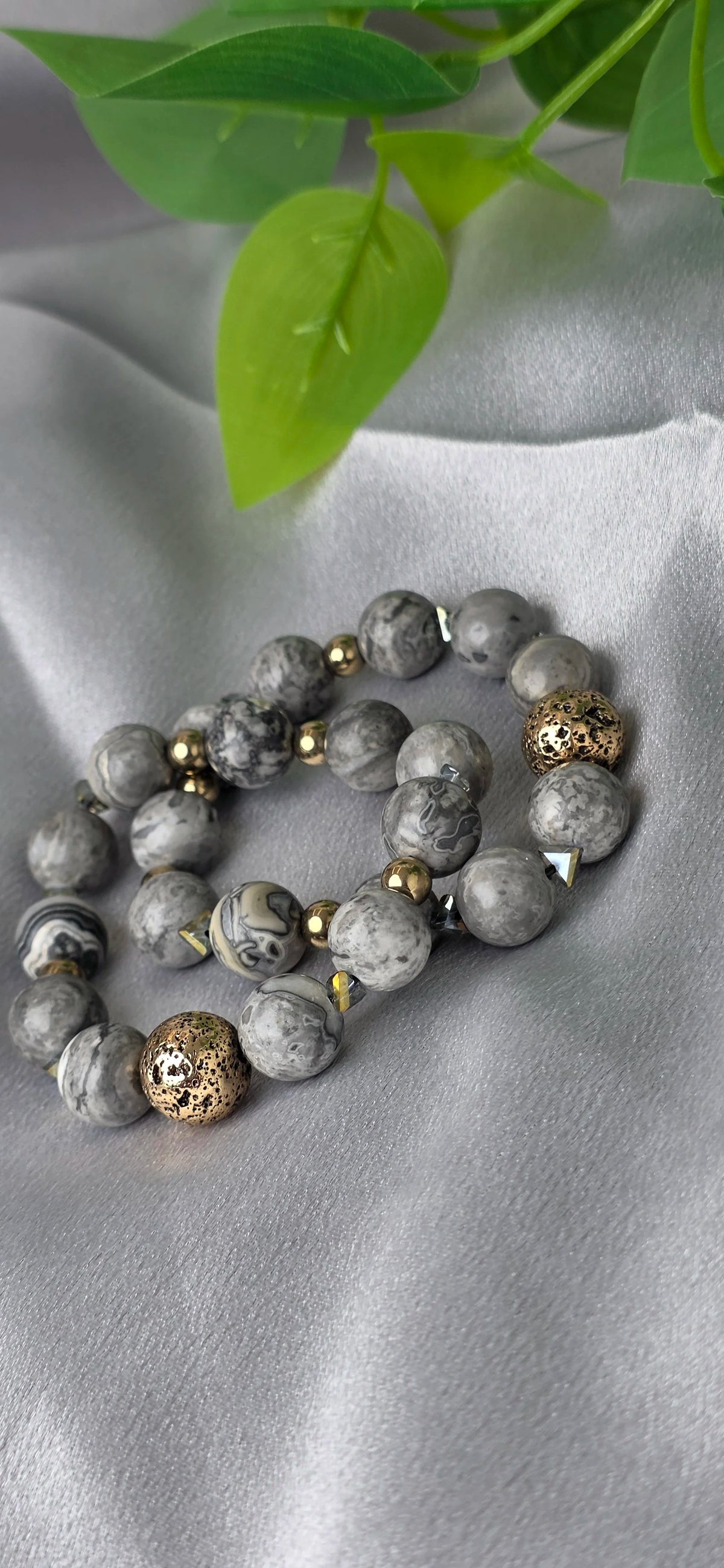 MARBLE VEIL | Gray Mapstone Jasper