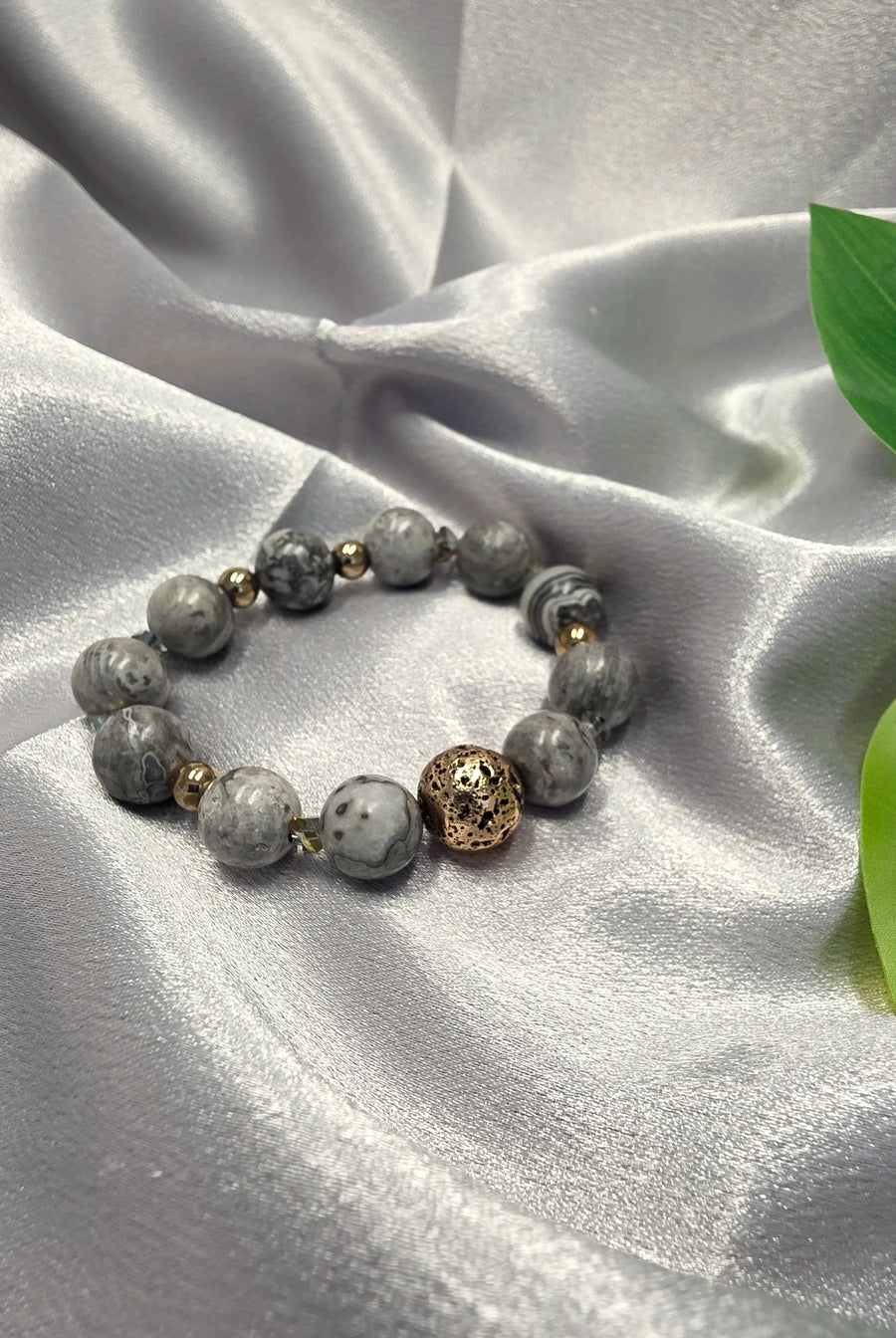 MARBLE VEIL | Gray Mapstone Jasper